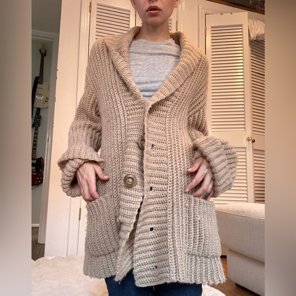 Vintage Wool Fisherman Cardigan - Picture 10 of 11